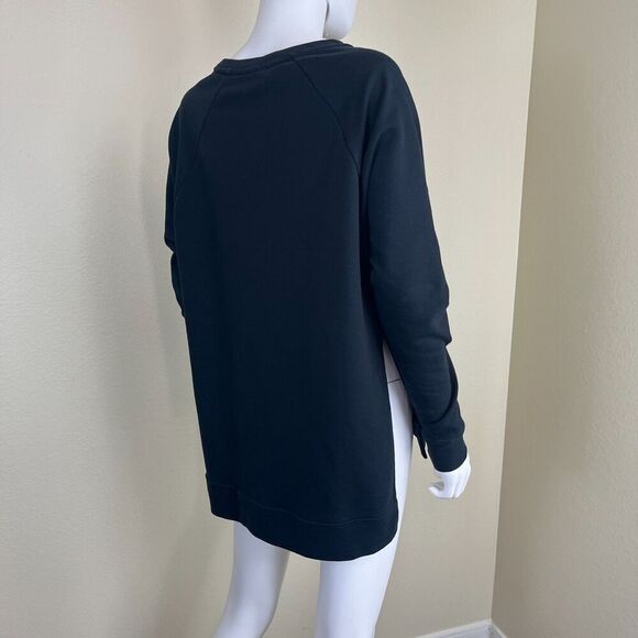 Nike Dri-Fit Women's Size S Black Crewneck Pullover Tunic Sweatshirt Athleisure - Picture 12 of 14
